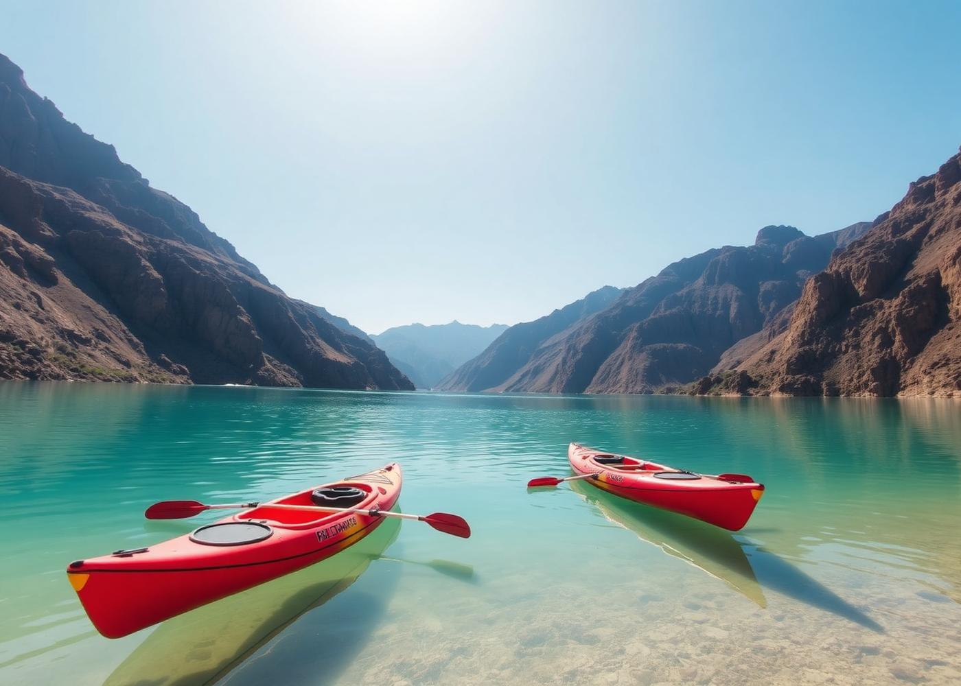 Kayaking Hatta before the sun got serious